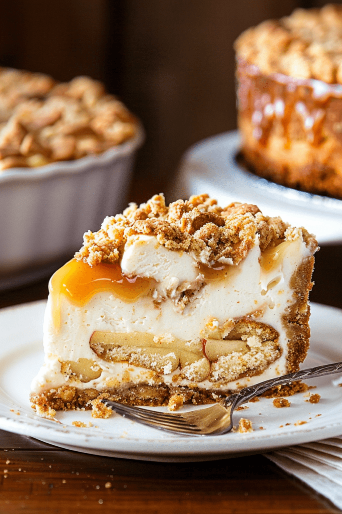 Apple Crumb Pie Cheesecake