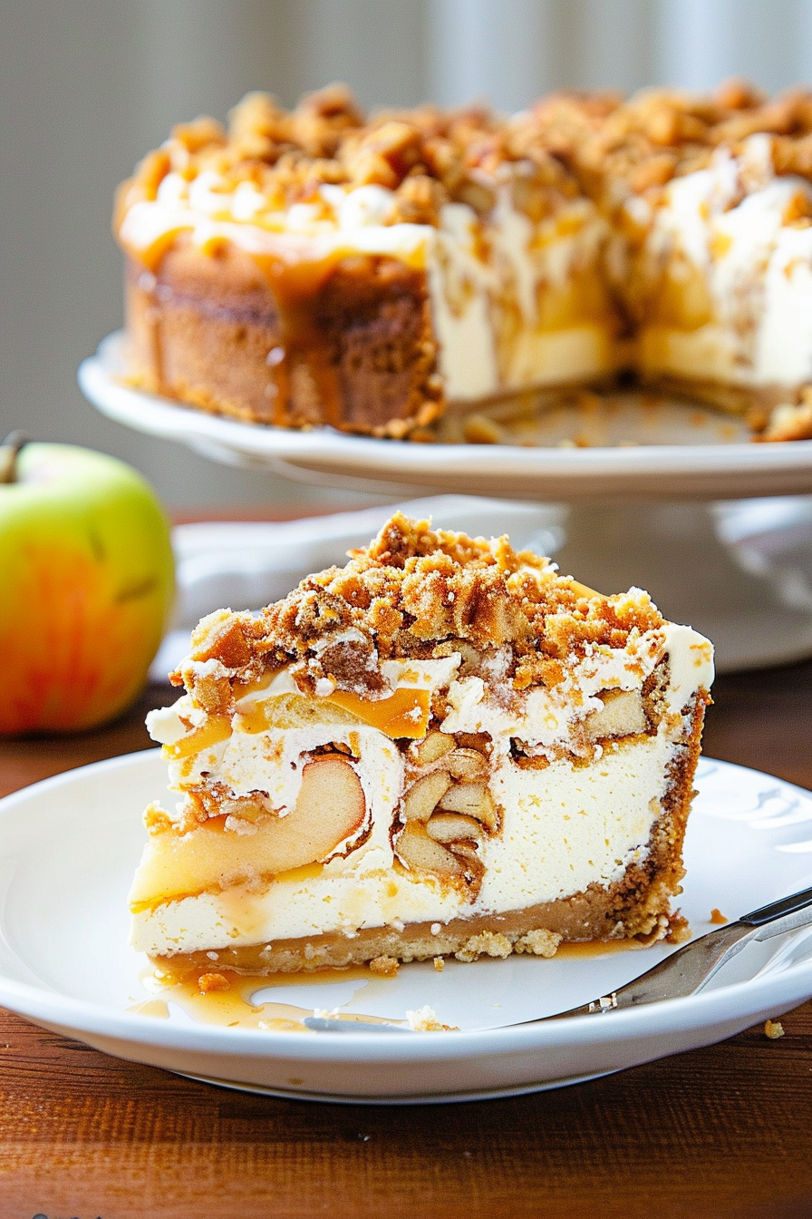 Apple Crumb Pie Cheesecake Recipe