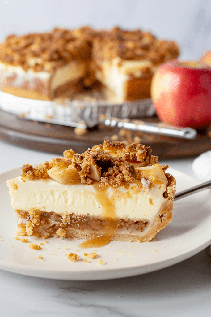 Apple Crumb Pie Cheesecakes