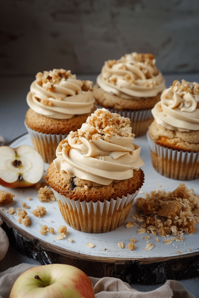 Apple Crumble Cupcakes