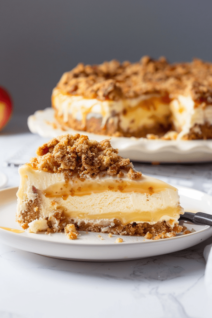 Baking Apple Crumb Pie Cheesecake