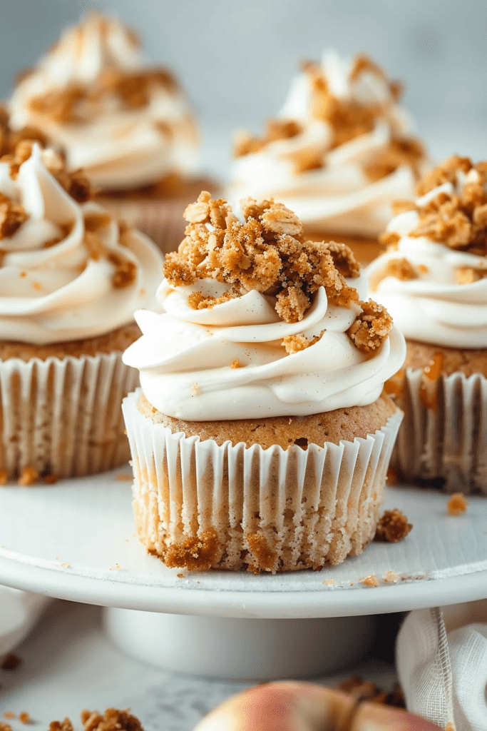 Baking Apple Crumble Cupcakes