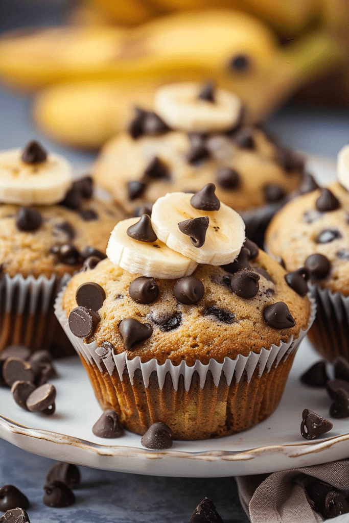 Baking Banana Chocolate Chip Cupcakes