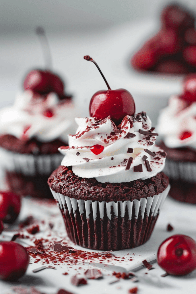 Baking Black Forest Cupcakes Recipe