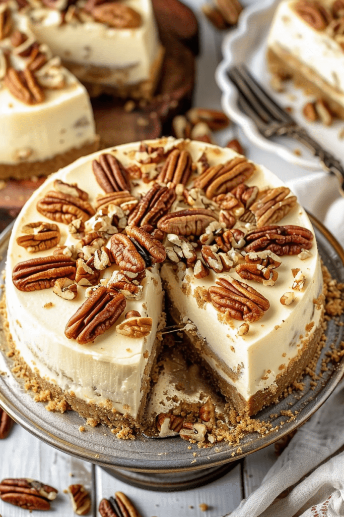 Baking Browned Butter Pecan Cheesecake