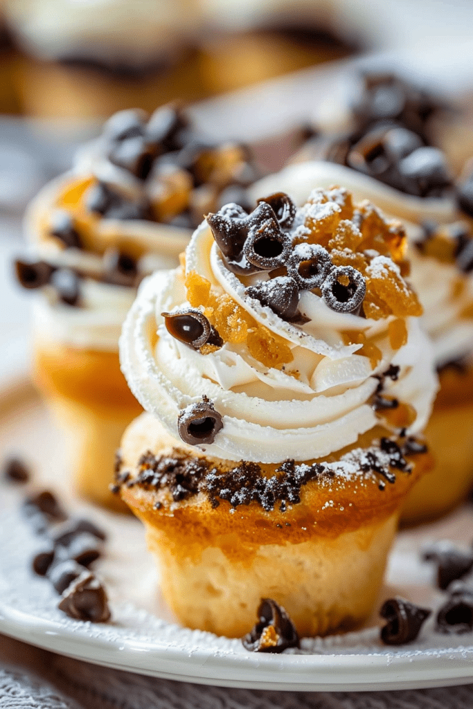 Baking Cannoli Cupcakes