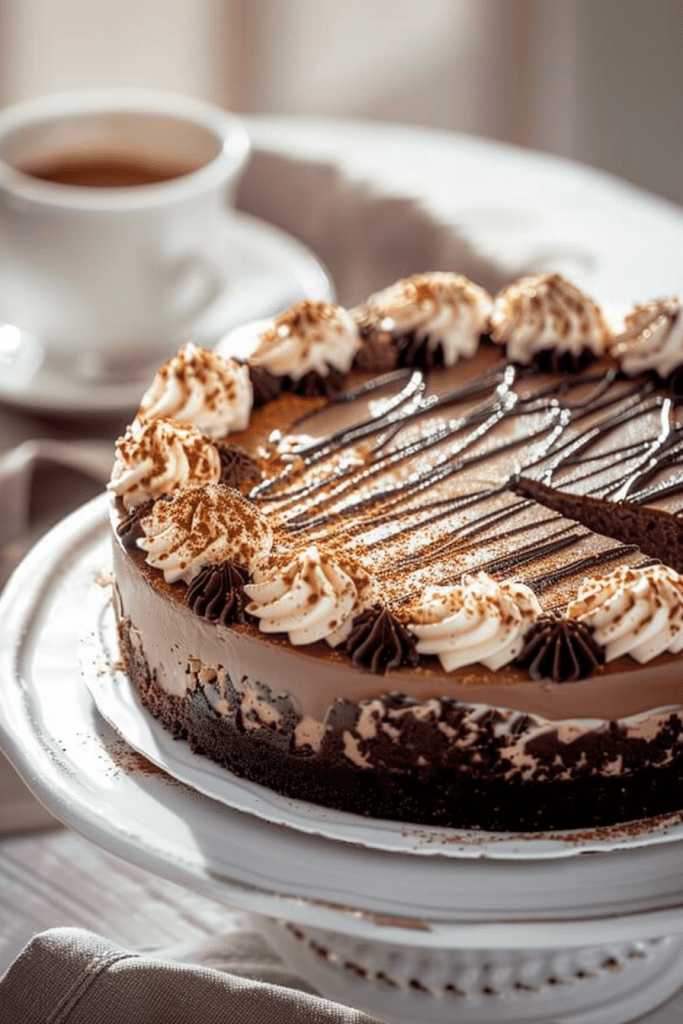 Baking Cappuccino Fudge Cheesecake