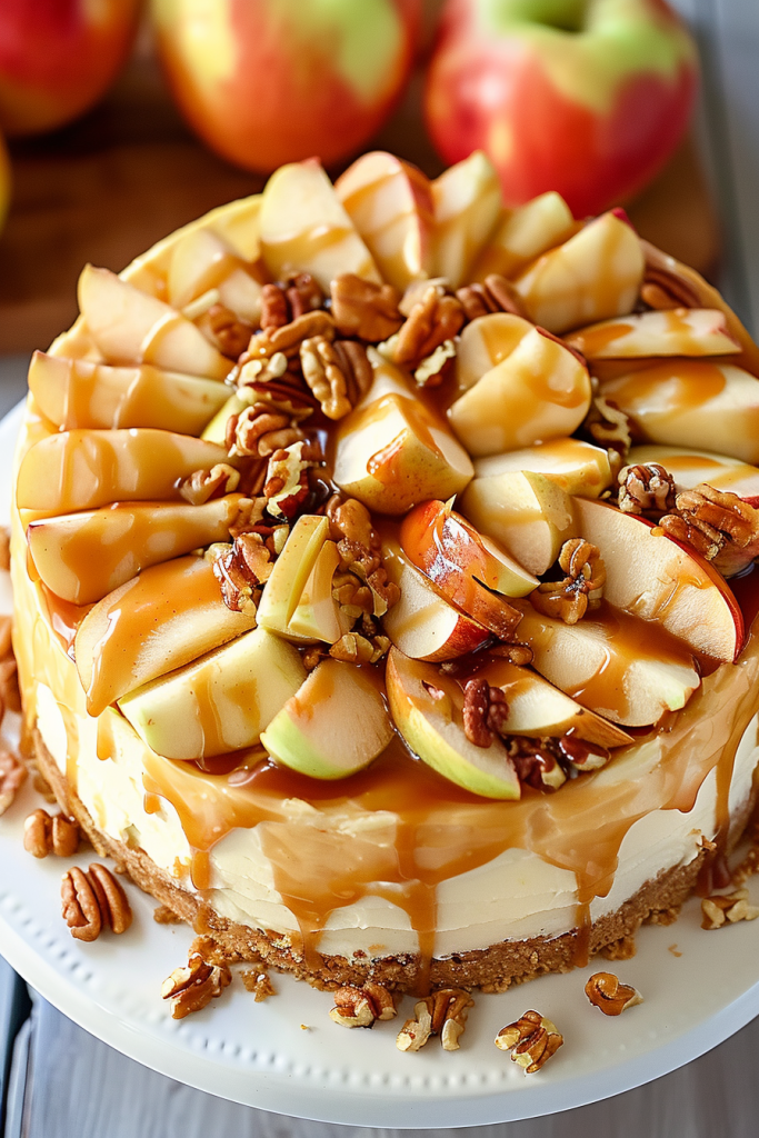 Baking Caramel Apple Cheesecake