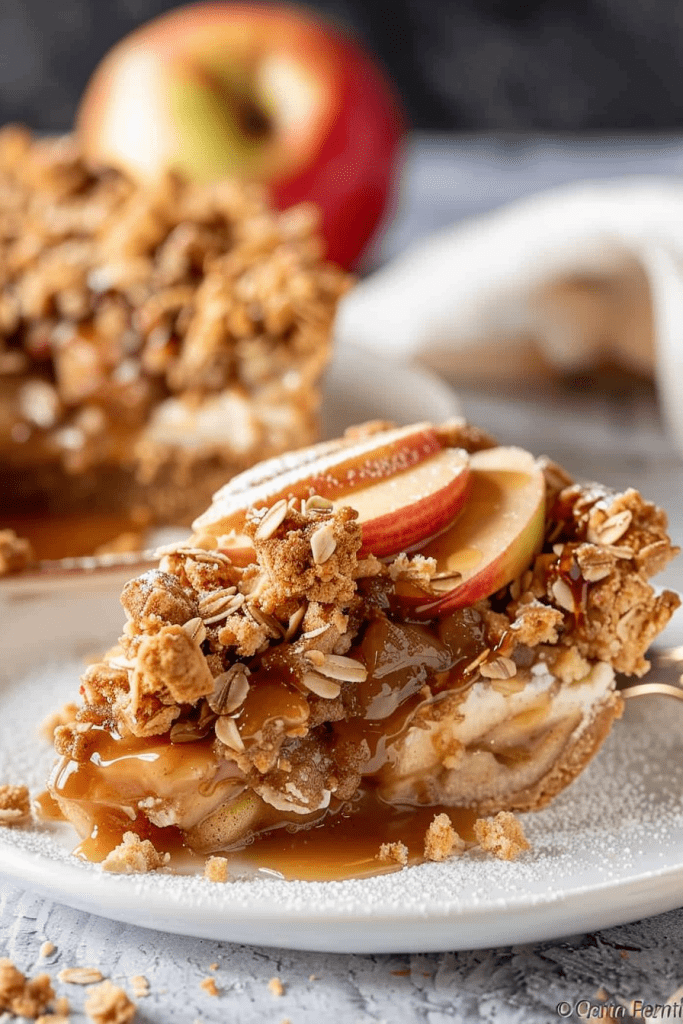 Baking Caramel Apple Crisp