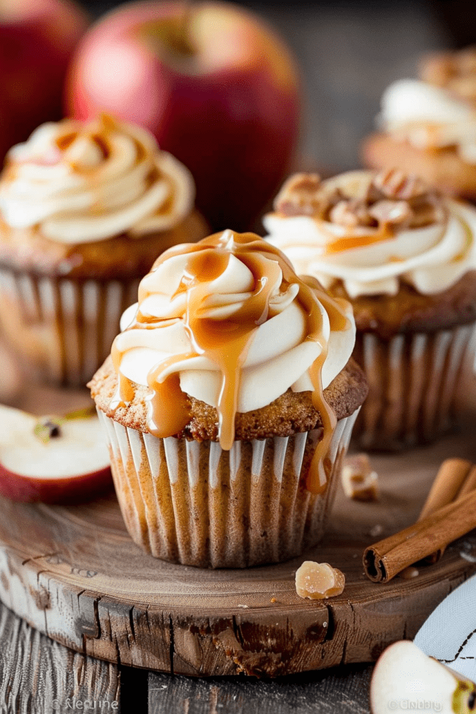 Baking Caramel Apple Cupcakes