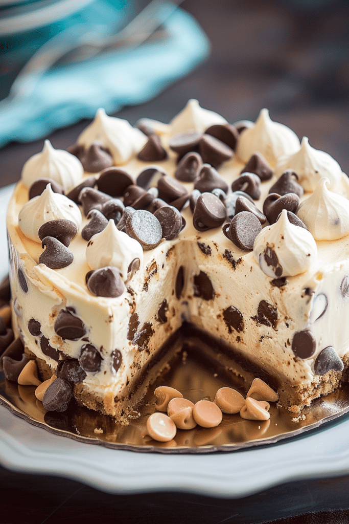 Baking Chocolate Chip Cookie Dough Cheesecake