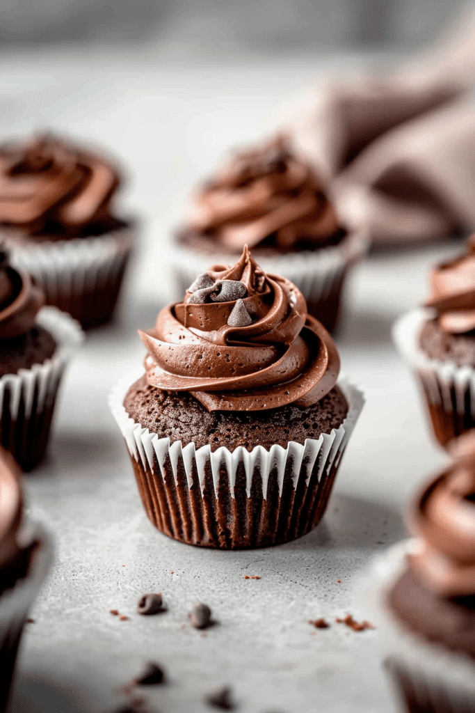 Baking Chocolate Cupcakes with Dreamy Chocolate Cream Cheese Frosting