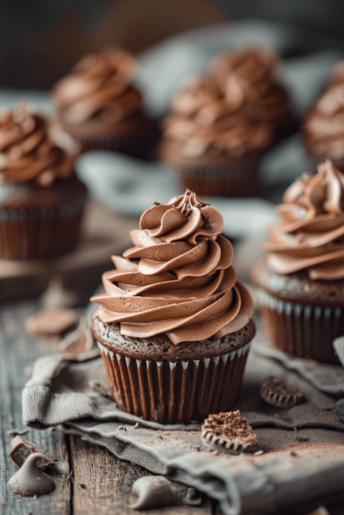 Baking Chocolate Pudding Cupcakes