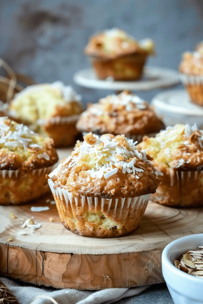 Baking Coconut Oat Muffins