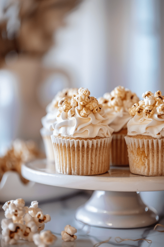 Baking Cookie Butter Popcorn Cupcakes