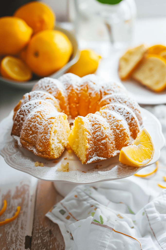 Baking Delicious Mini Meyer Lemon Bundt Cake