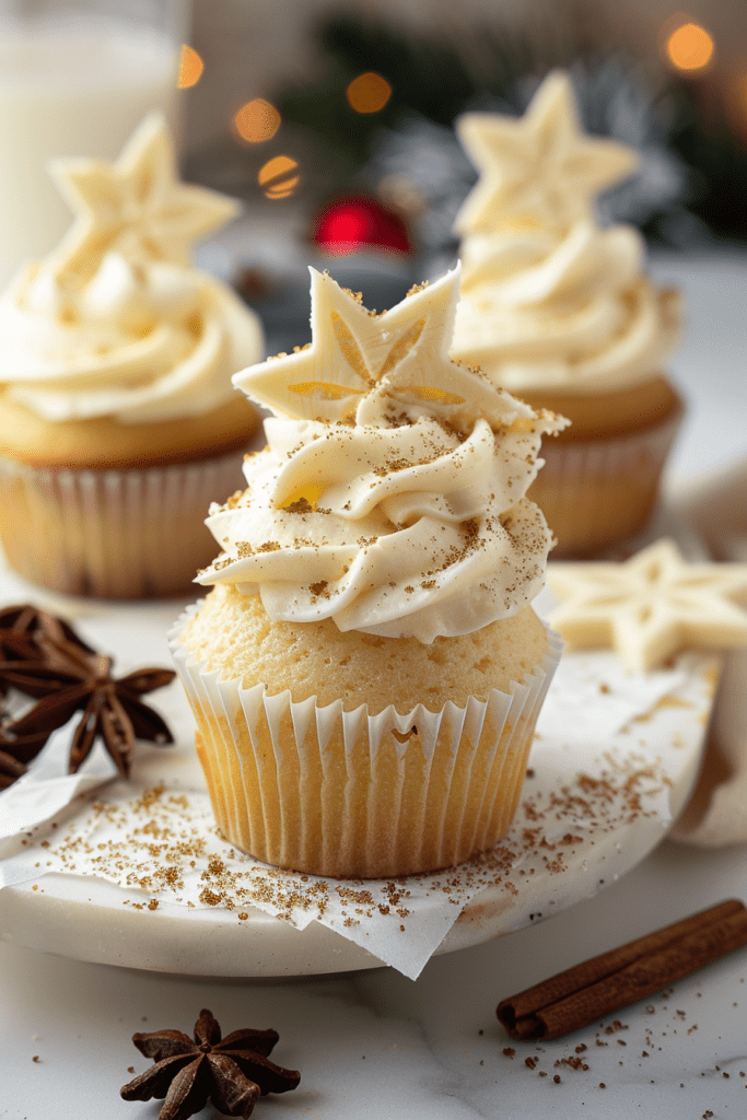 Baking Eggnog Cupcakes