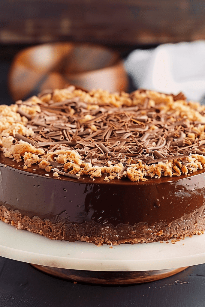 Baking German Chocolate Cheesecake