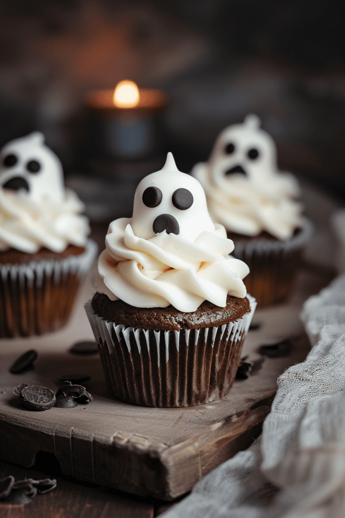 Baking Ghost Cupcakes