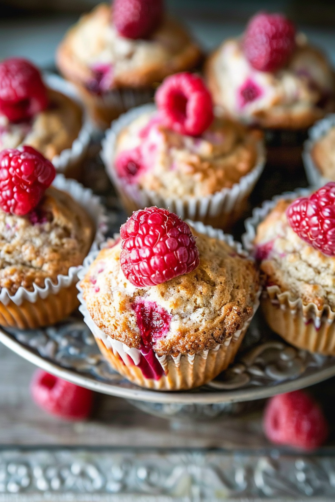 Baking Greek Yogurt Raspberry Muffins