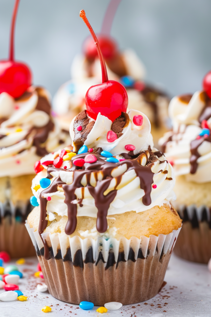 Baking Ice Cream Sundae Cupcakes