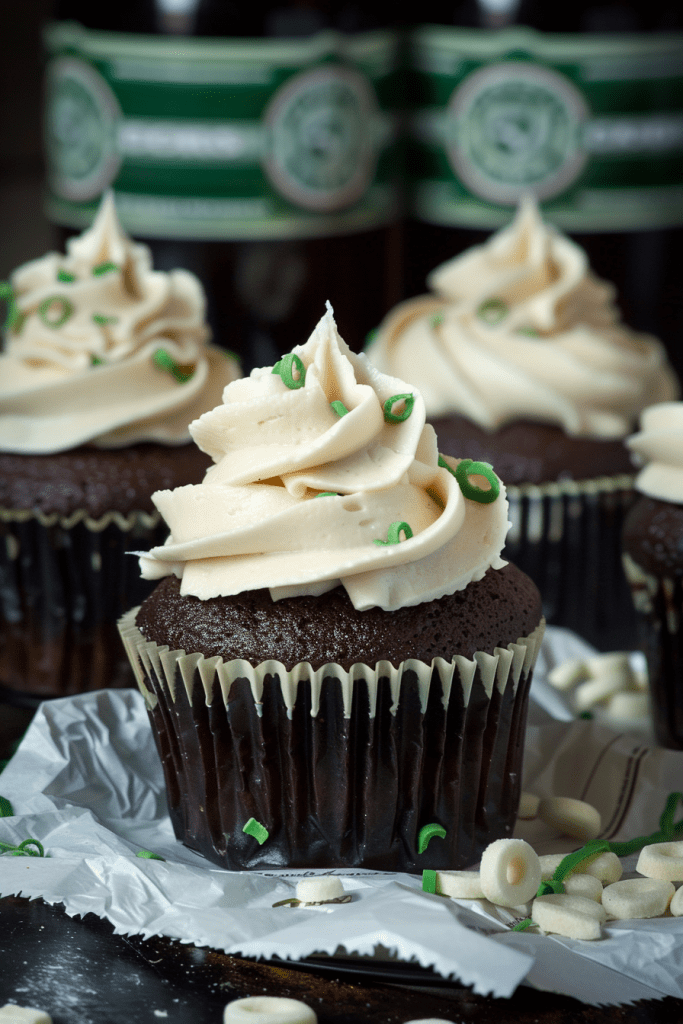 Baking Irish Car Bomb Cupcakes