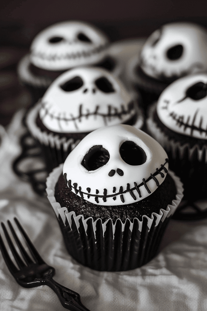 Baking Jack Skellington Cupcakes