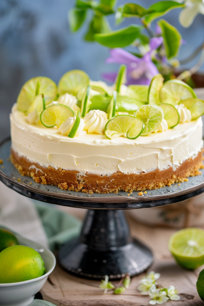 Baking Key Lime Cheesecake