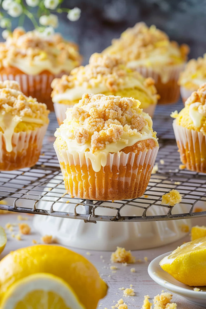 Baking Lemon Streusel Muffins