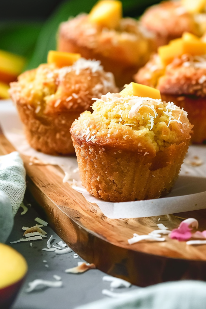 Baking Mango Coconut Muffins