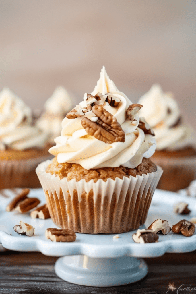 Baking Maple Butter Pecan Cupcakes