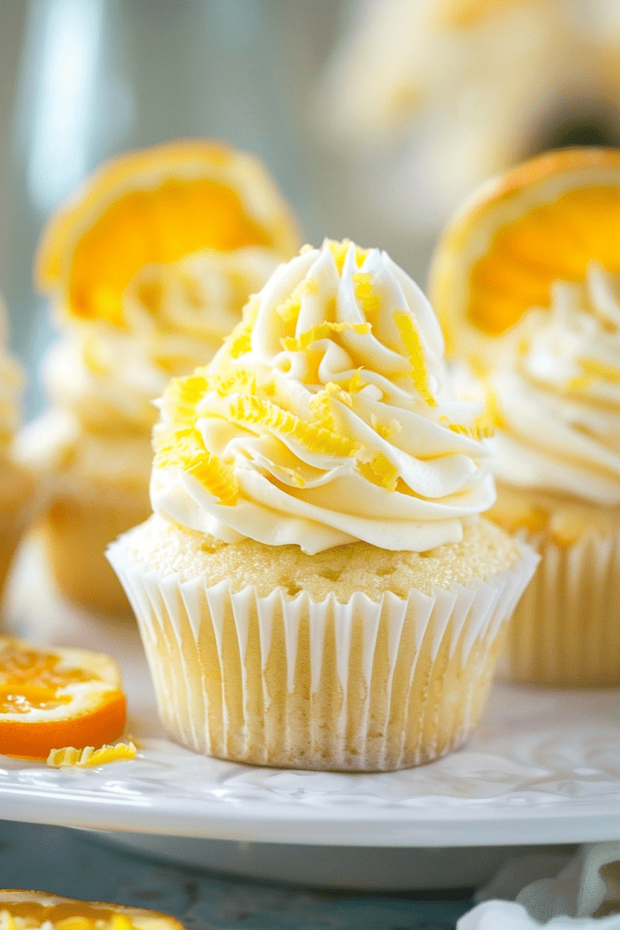 Baking Mimosa Cupcakes