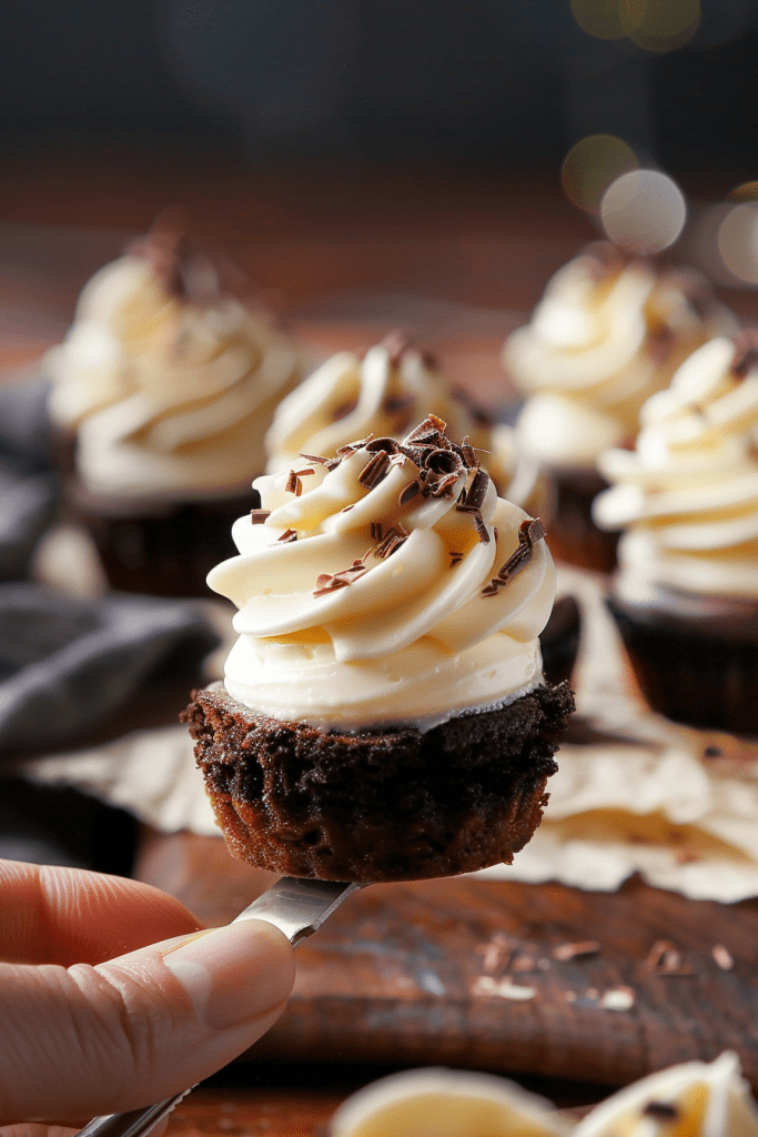 Baking Mini Baileys Chocolate Cheesecakes