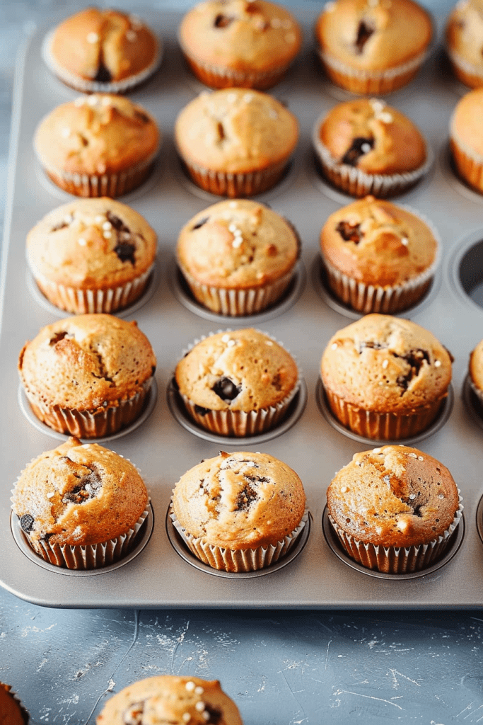 Baking Mini Banana Muffins