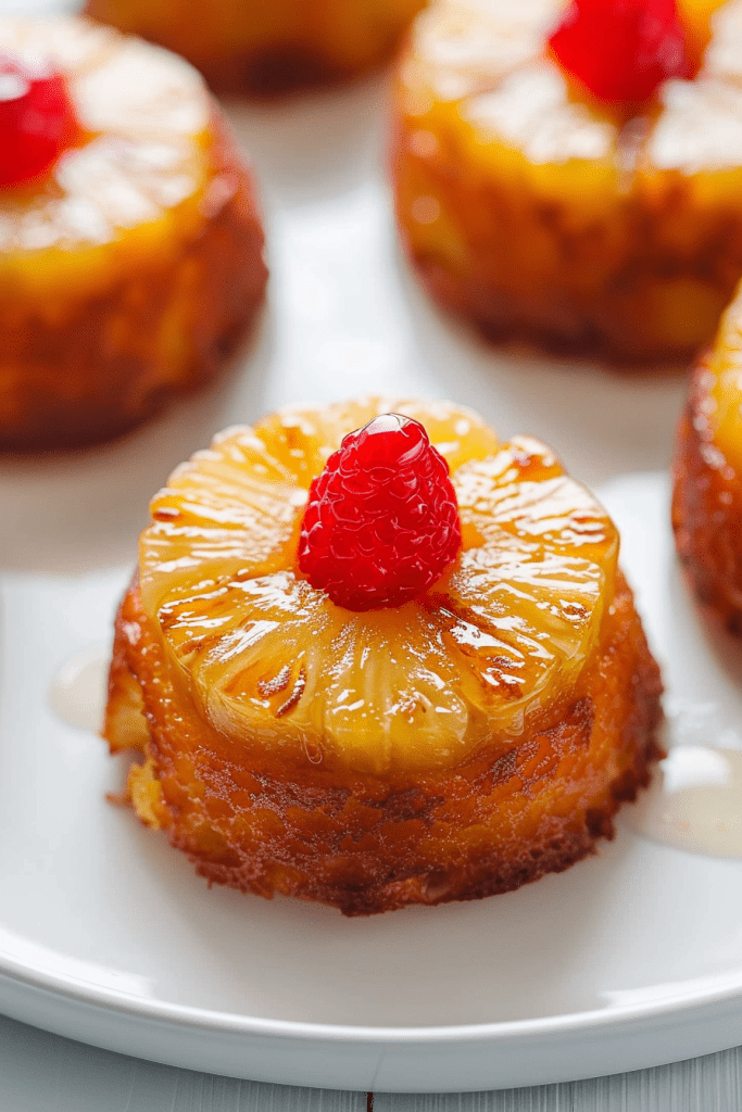 Baking Mini Pineapple Upside-Down Cakes