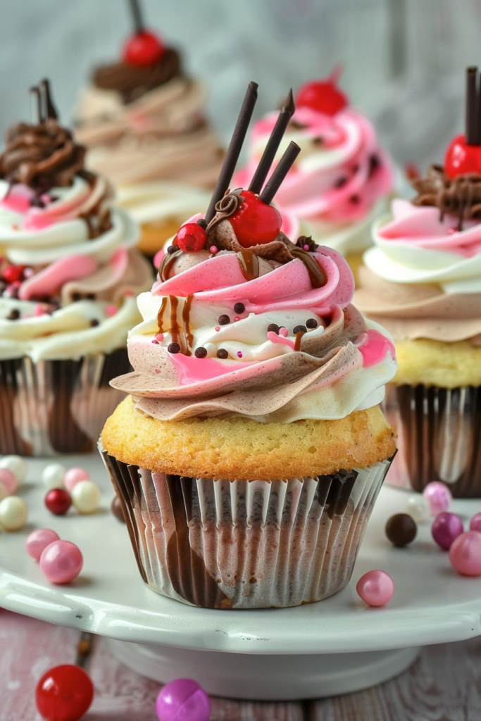 Baking Neapolitan Cupcakes