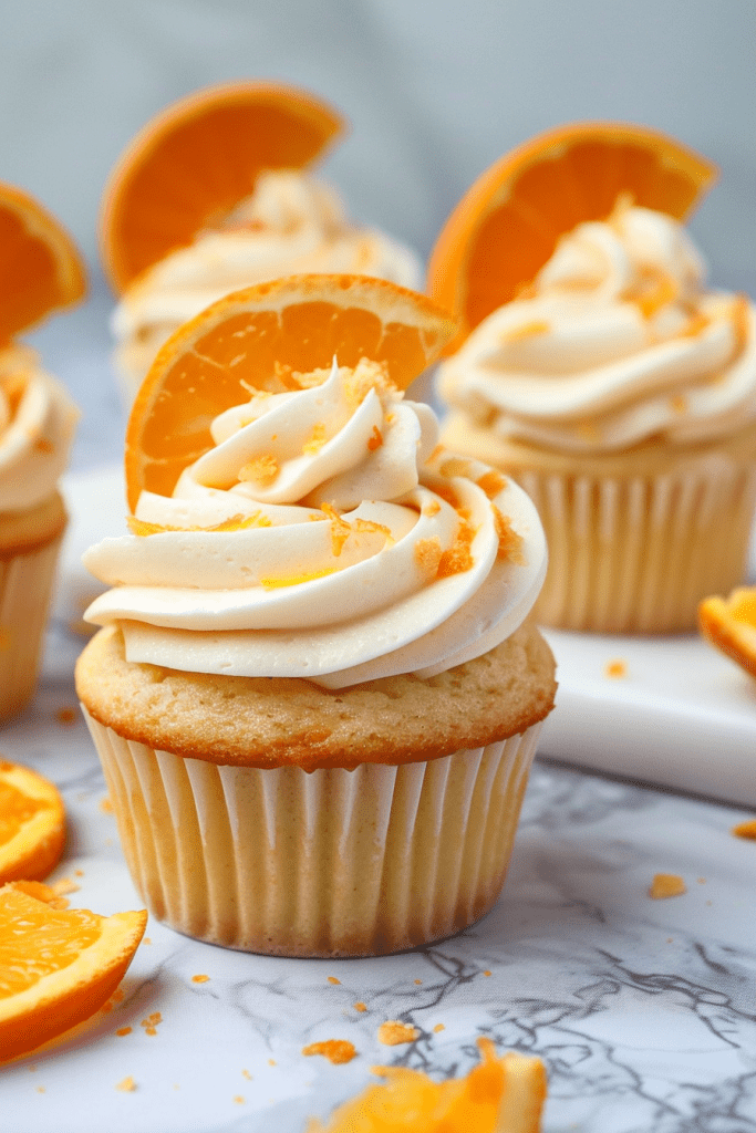 Baking Orange Creamsicle Cupcakes