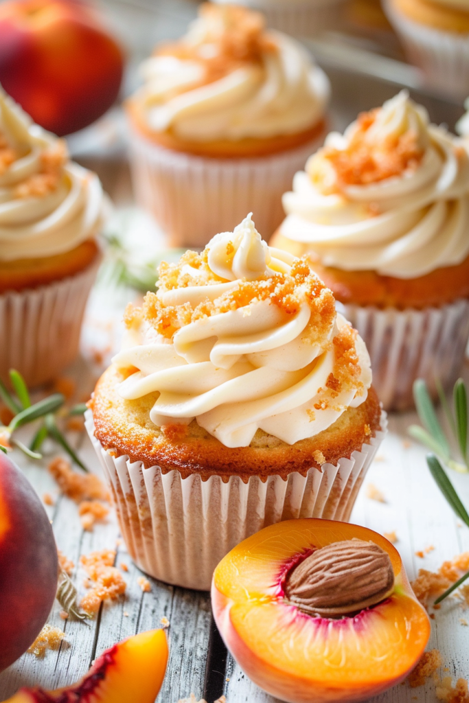 Baking Peaches and Cream Cupcakes