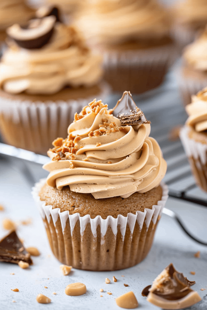 Baking Peanut Butter Cupcakes