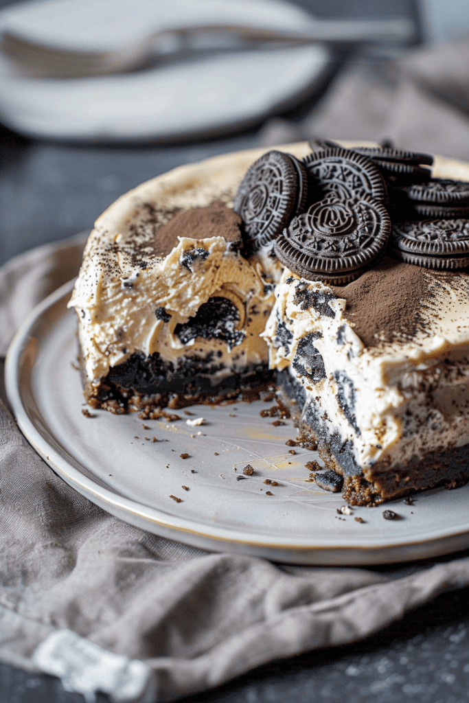 Baking Peanut Butter Oreo Cheesecake