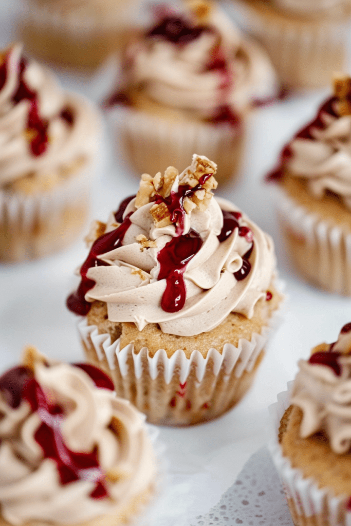 Baking Peanut Butter and Jelly Cupcakes