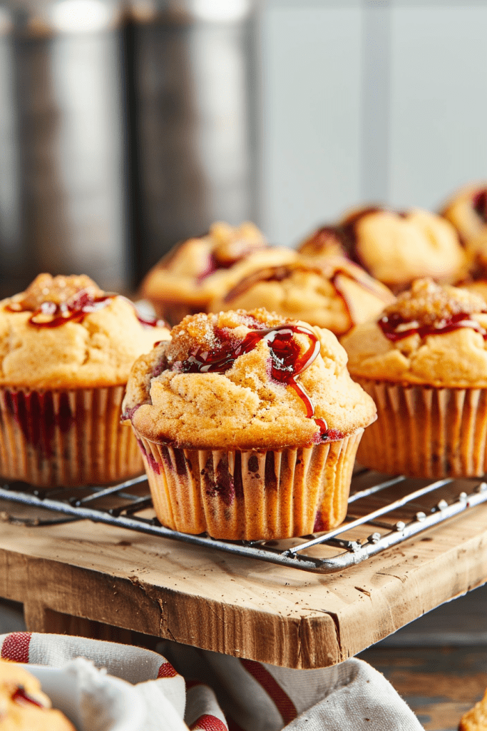 Baking Peanut Butter and Jelly Muffins