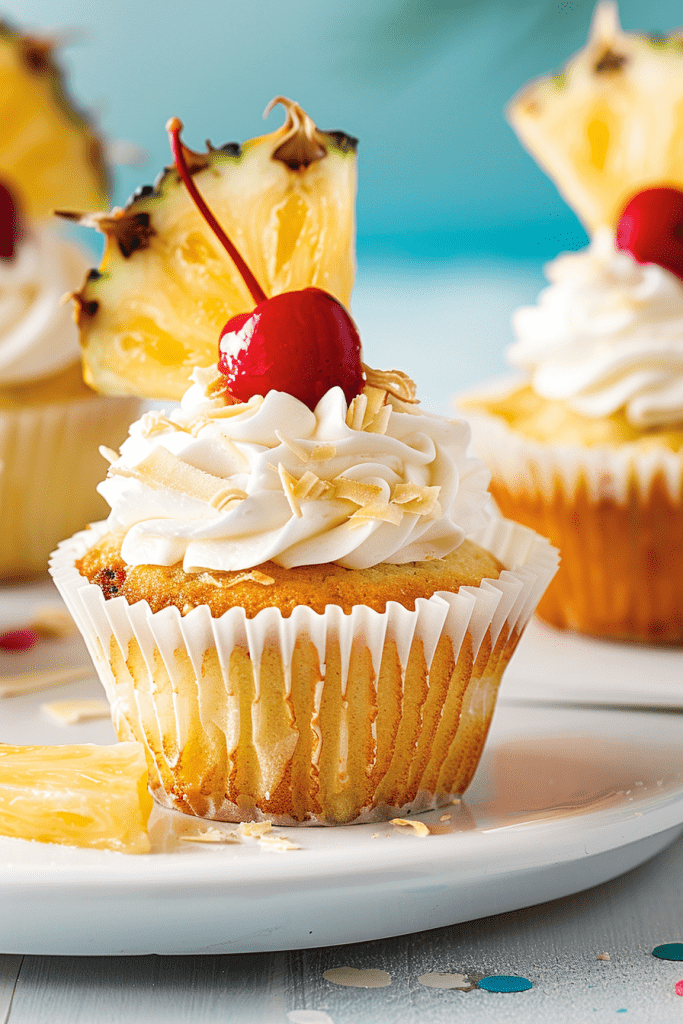 Baking Pina Colada Cupcakes