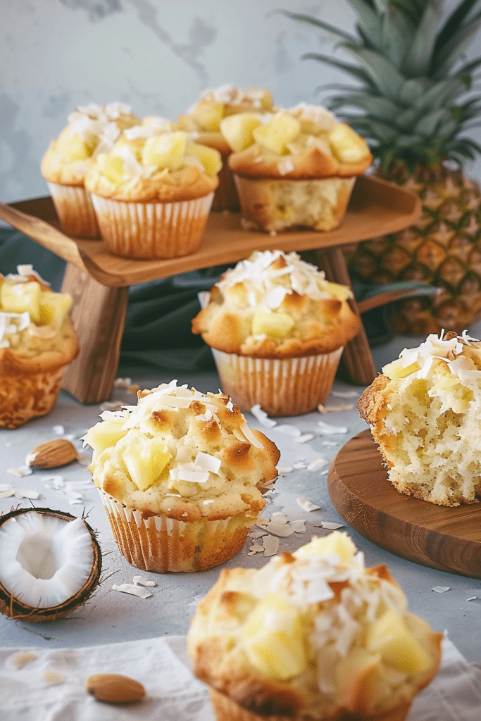 Baking Pineapple Coconut Muffins