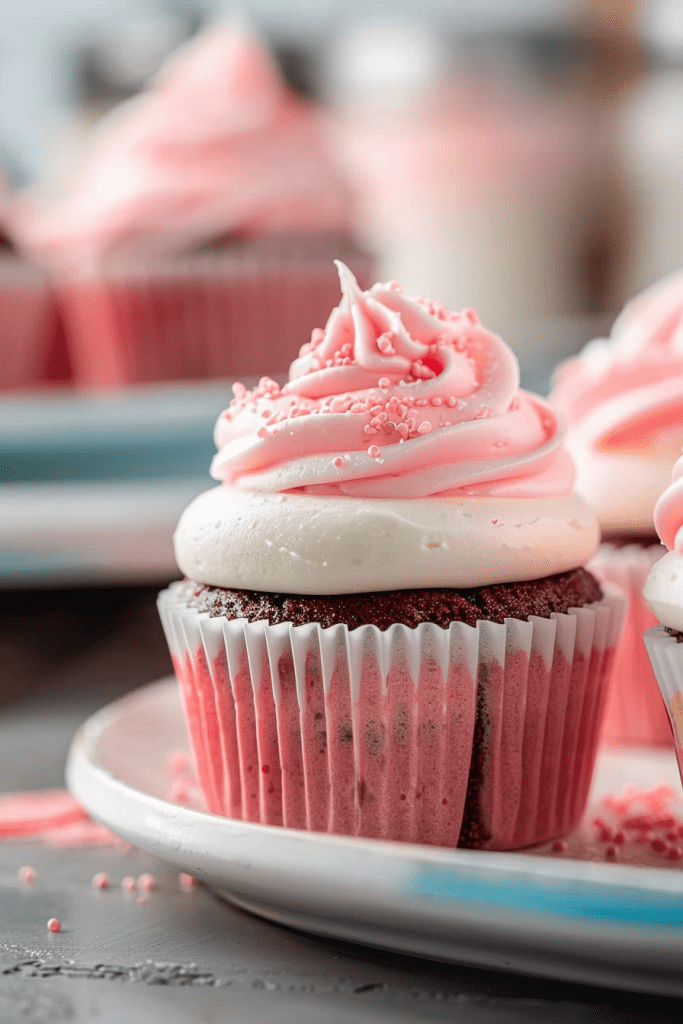 Baking Pink Velvet Cupcakes