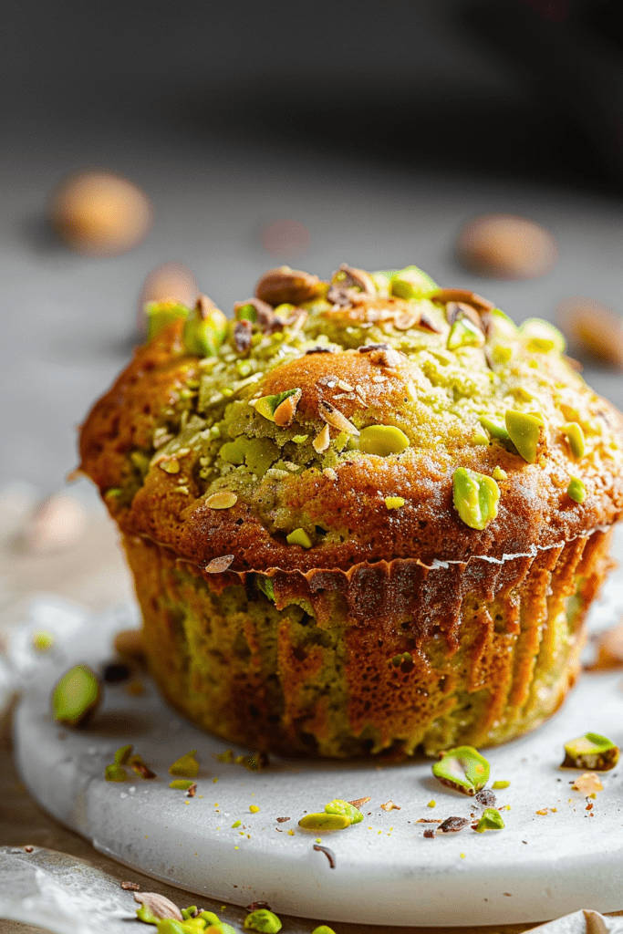 Baking Pistachio Muffins