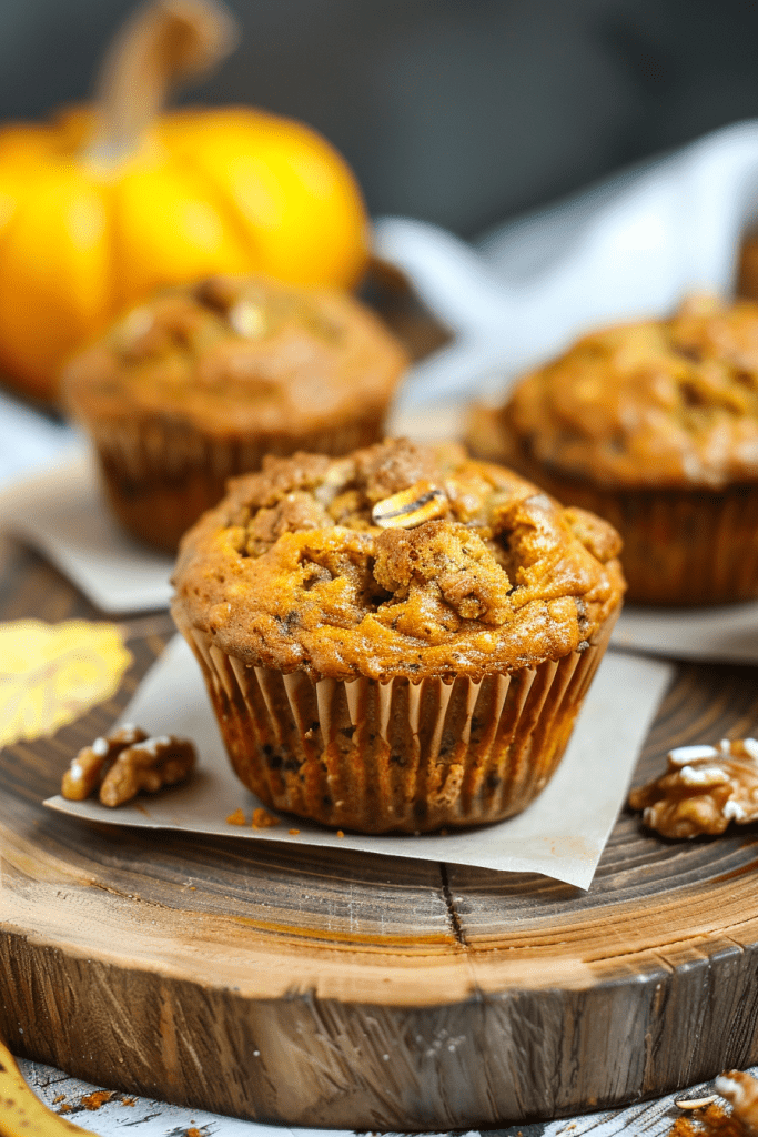 Baking Pumpkin Banana Muffins