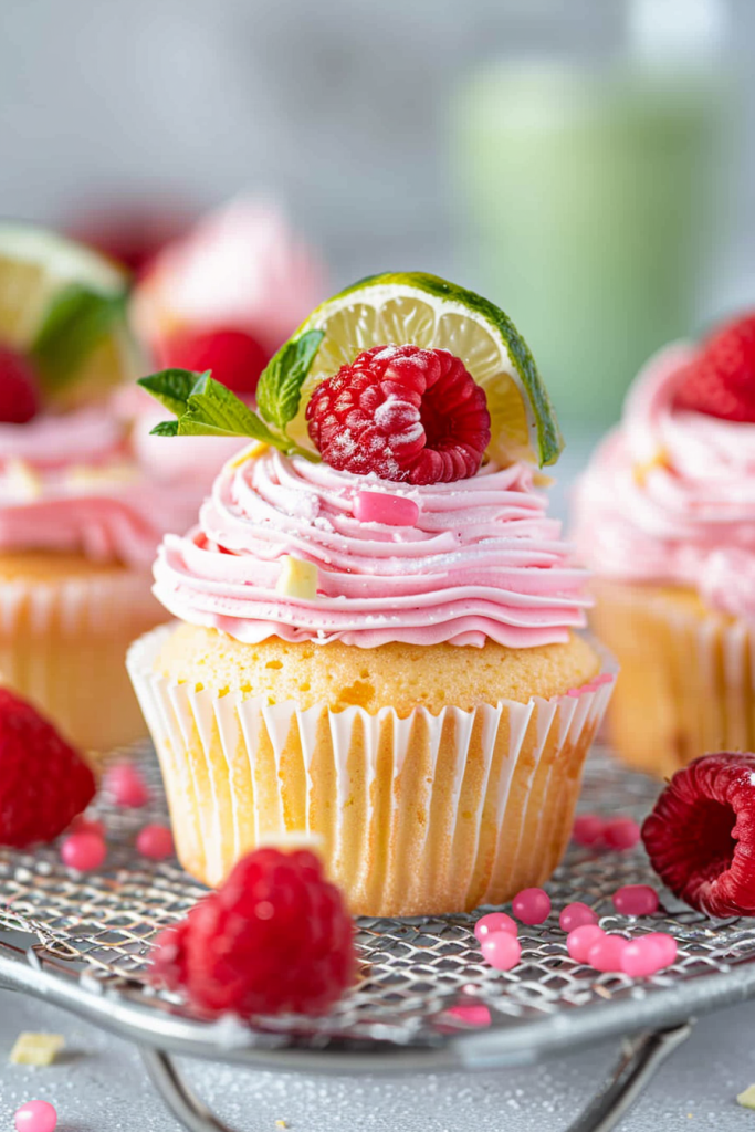 Baking Raspberry Moscow Mule Cupcakes