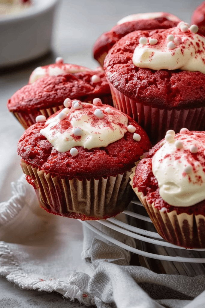 Baking Red Velvet Muffins