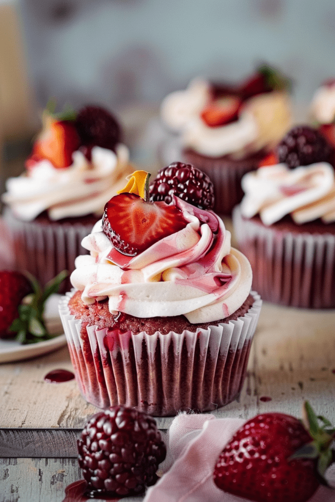 Baking Sangria Cupcakes